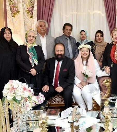تصاویری زیبا از جشن ازدواج علی اوجی و نرگس محمدی در 1396
