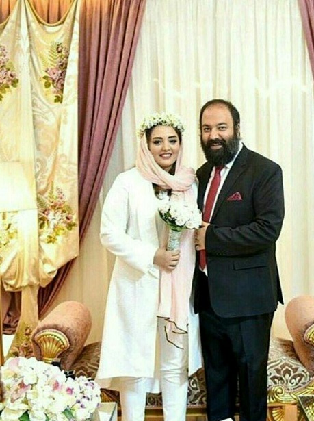 تصاویری زیبا از جشن ازدواج علی اوجی و نرگس محمدی در 1396