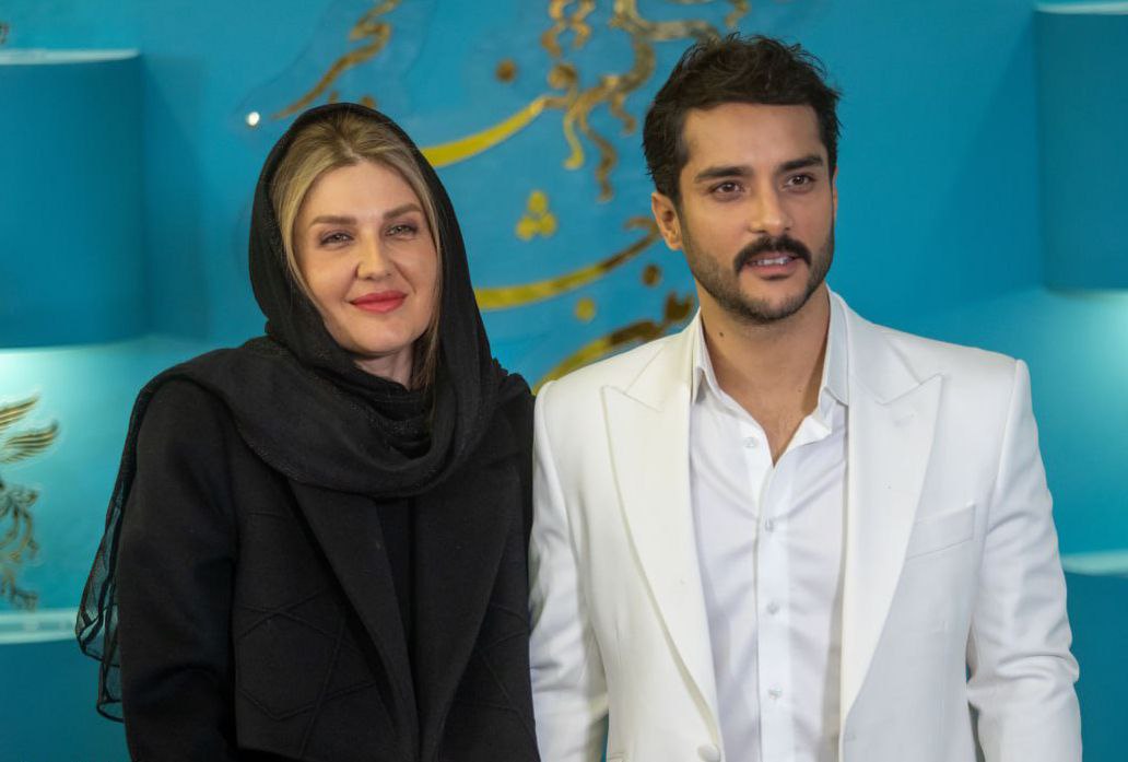 استایل متفاوت ساعد سهیلی و همسرش در جشنواره