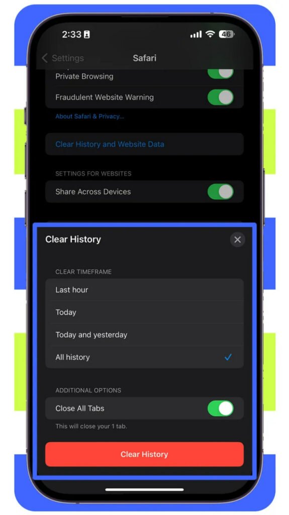 آموزش تصویری پاک&zwnj;کردن کش سافاری، کروم و اپلیکیشن&zwnj;ها در آیفون