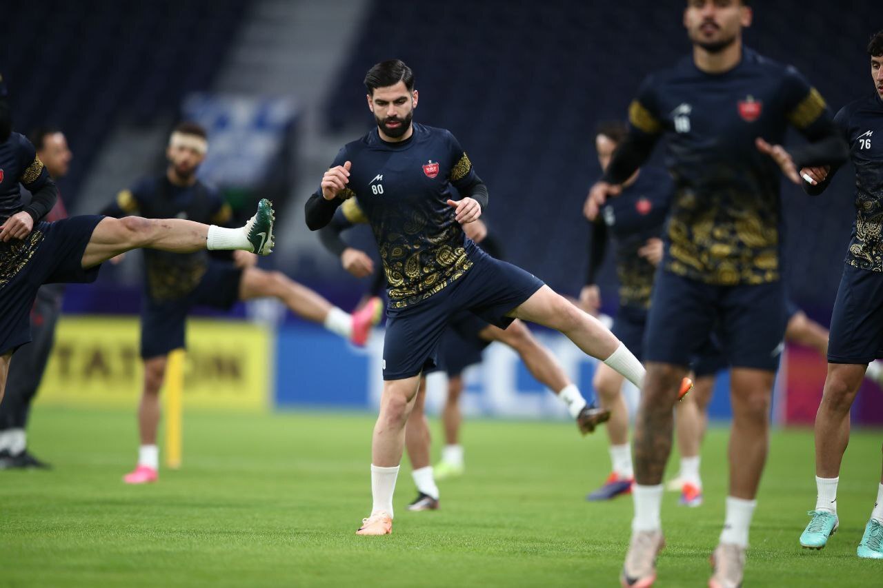 (عکس) آخرین تمرین پرسپولیس قبل از بازی با الهلال