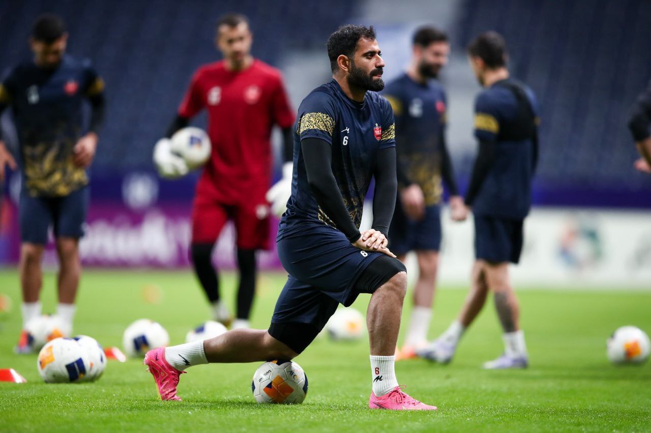 (عکس) آخرین تمرین پرسپولیس قبل از بازی با الهلال