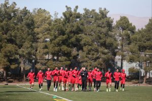 تمرین با کیفیت پرسپولیسیها در هوای سرد