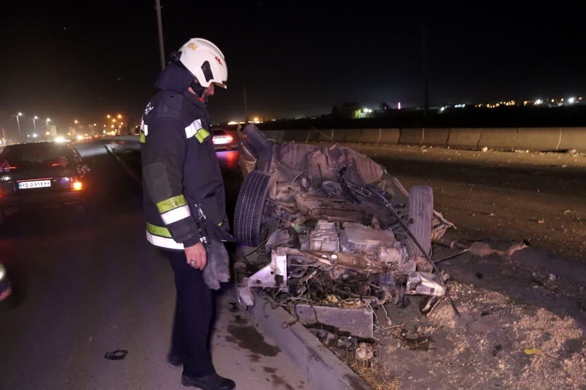 تصادف مرگبار در محور جوانرود به ثلاث بابا جانی