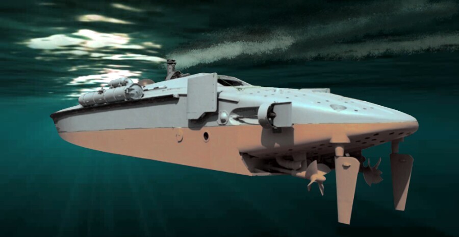 قایق تندرو عجیب سپاه که در لحظه تبدیل به زیردریایی میشود؛ ذوالفقار دوزیست از سطح و زیرسطح در حمله با کشتیهای دشمن قایق تندرو عجیب سپاه که در لحظه تبدیل به زیردریایی میشود؛ ذوالفقار دوزیست از سطح و زیرسطح در حمله با کشتیهای دشمن