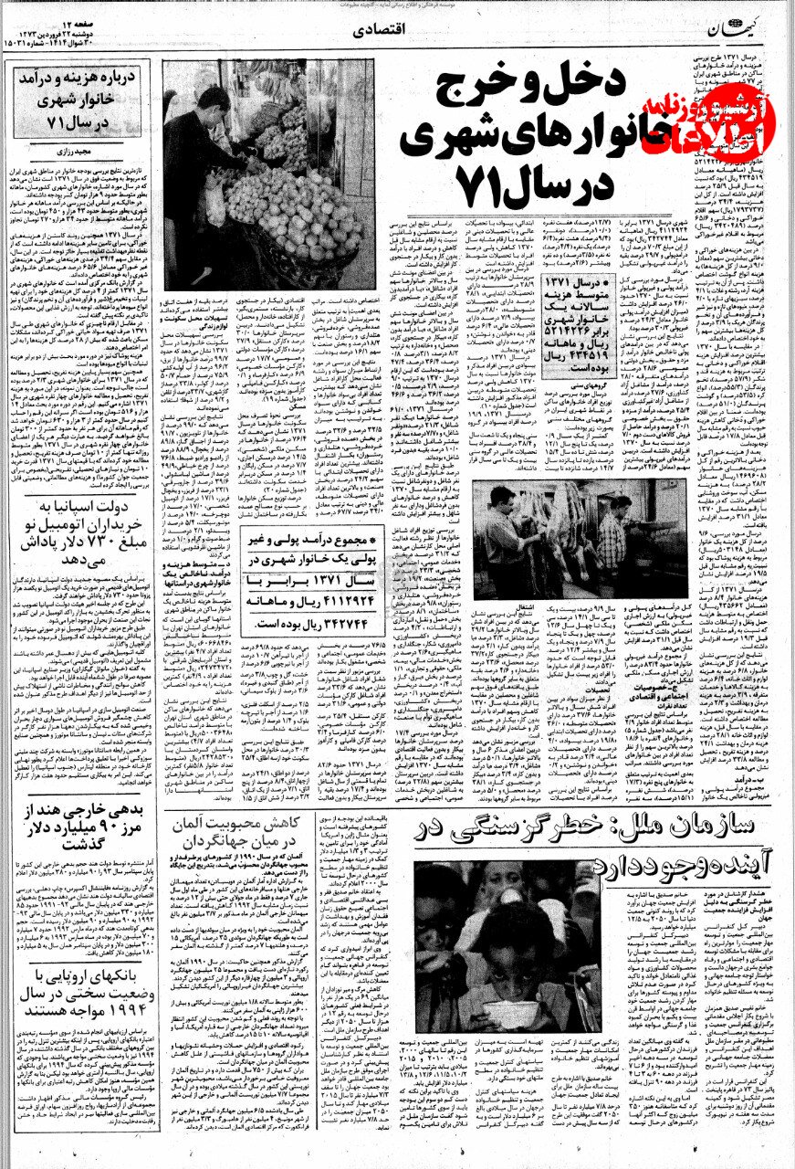 ۳۲ سال پیش مردم چقدر درآمد داشتند و هزینه زندگی چقدر بود؟ ۳۲ سال پیش مردم چقدر درآمد داشتند و هزینه زندگی چقدر بود؟