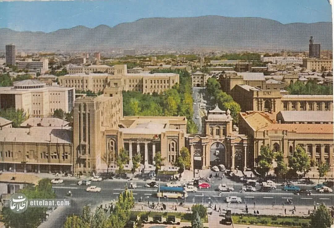 کارت پستال ورودی میدان مشق
سفر به تهران ۵۰ سال پیش با ۱۵ کارت پستال نوروزی!