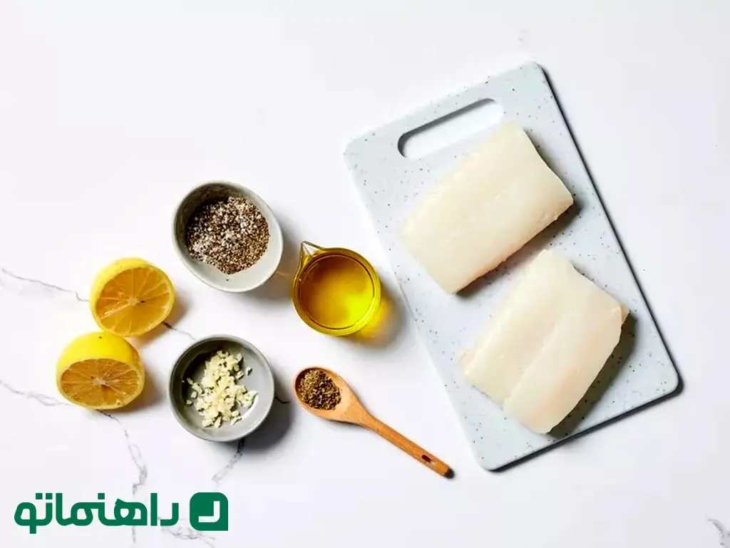 مواد لازم استیک ماهی مواد لازم استیک ماهی