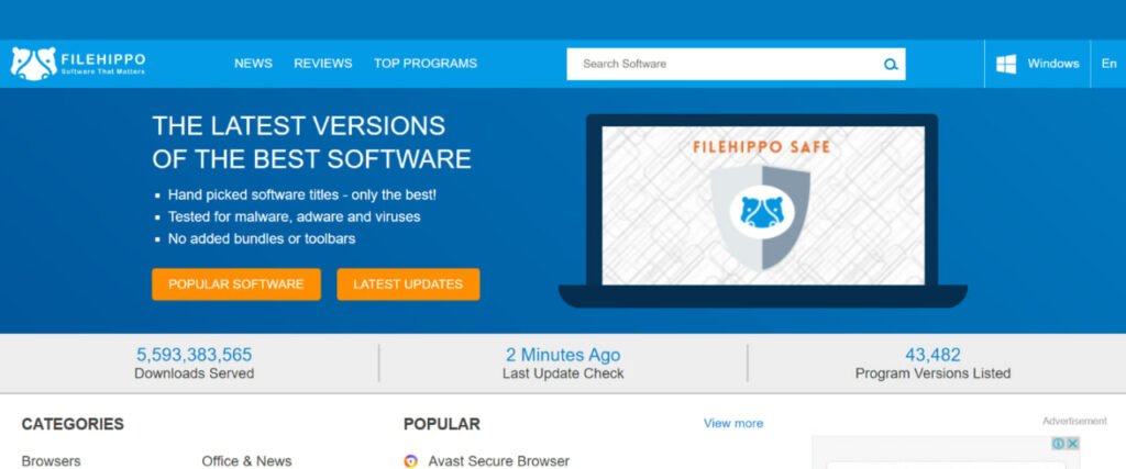 سایت FileHippo سایت FileHippo