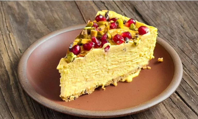 طرز تهیه چیزکیک زعفرانی؛ چیز کیک خوشمزه و جذاب