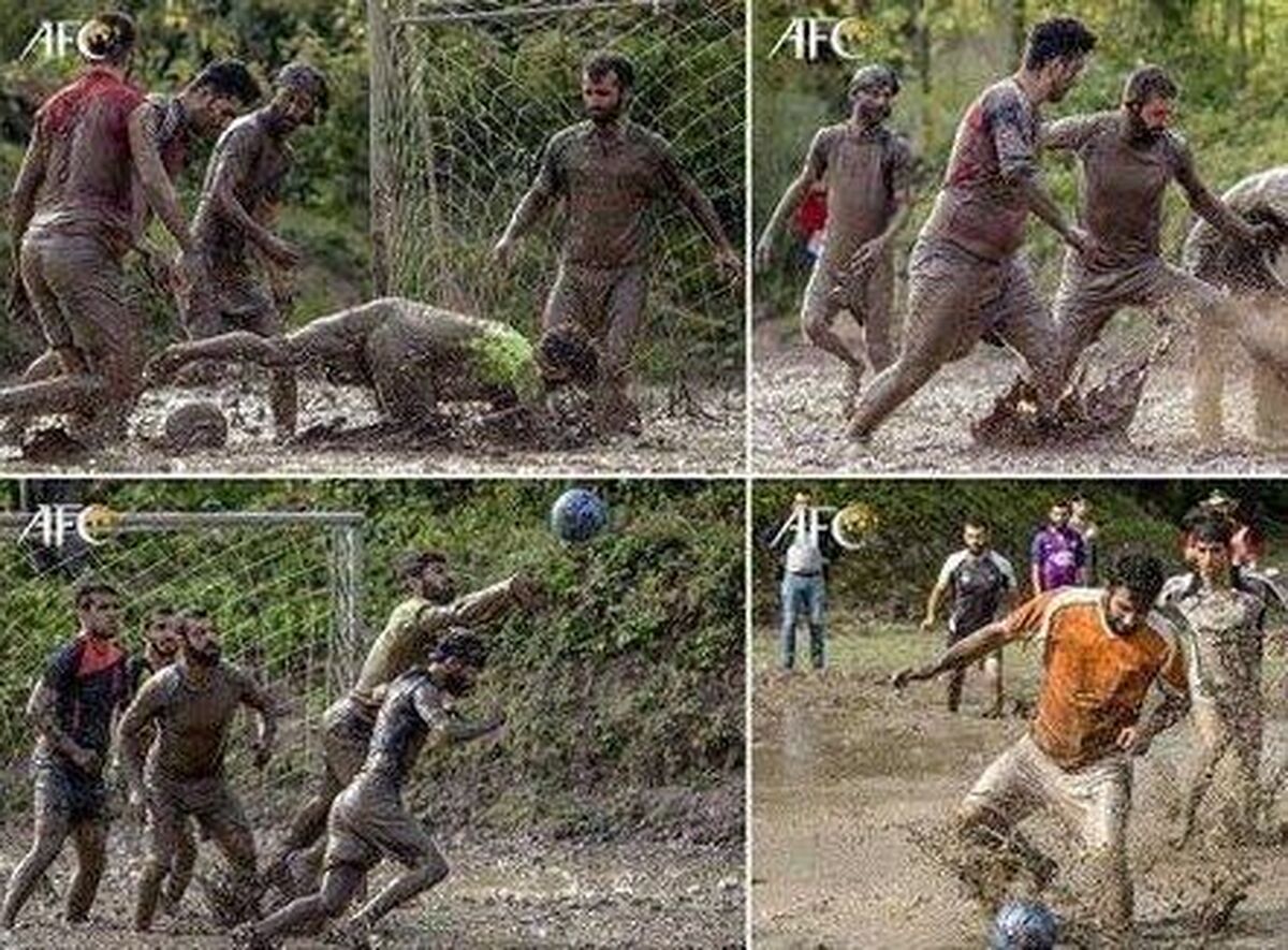 ال کلاسیکو فوتشالی در شالیزار‌های دامیر