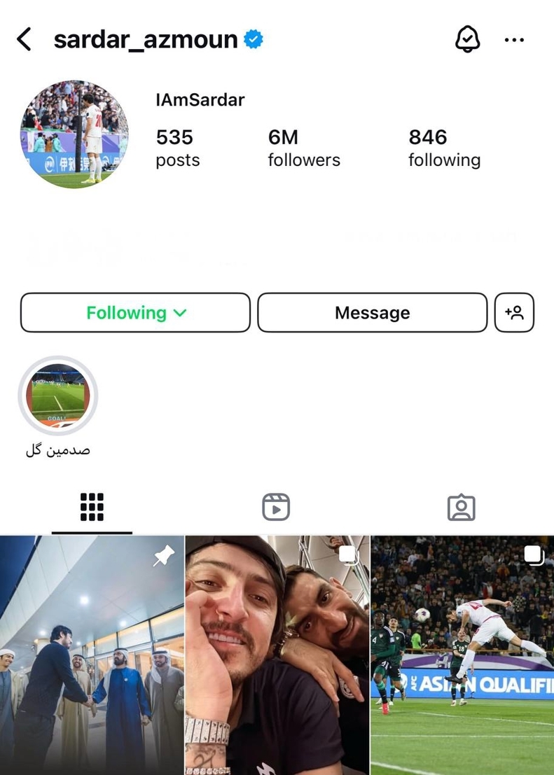 تصویر؛ محبوب‌ترین بازیکن ایرانی در اینستاگرام کیست؟