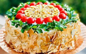 سالاد پیازچه قالبی؛ سالاد شیک و خوشمزه برای مهمانی