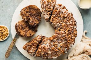 طرز تهیه کیک قهوه و فندق 