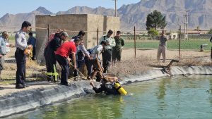 غرق شدن جوان ۱۸ ساله در استخر کشاورزی