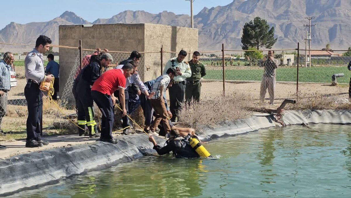 غرق شدن جوان ۱۸ ساله در استخر کشاورزی