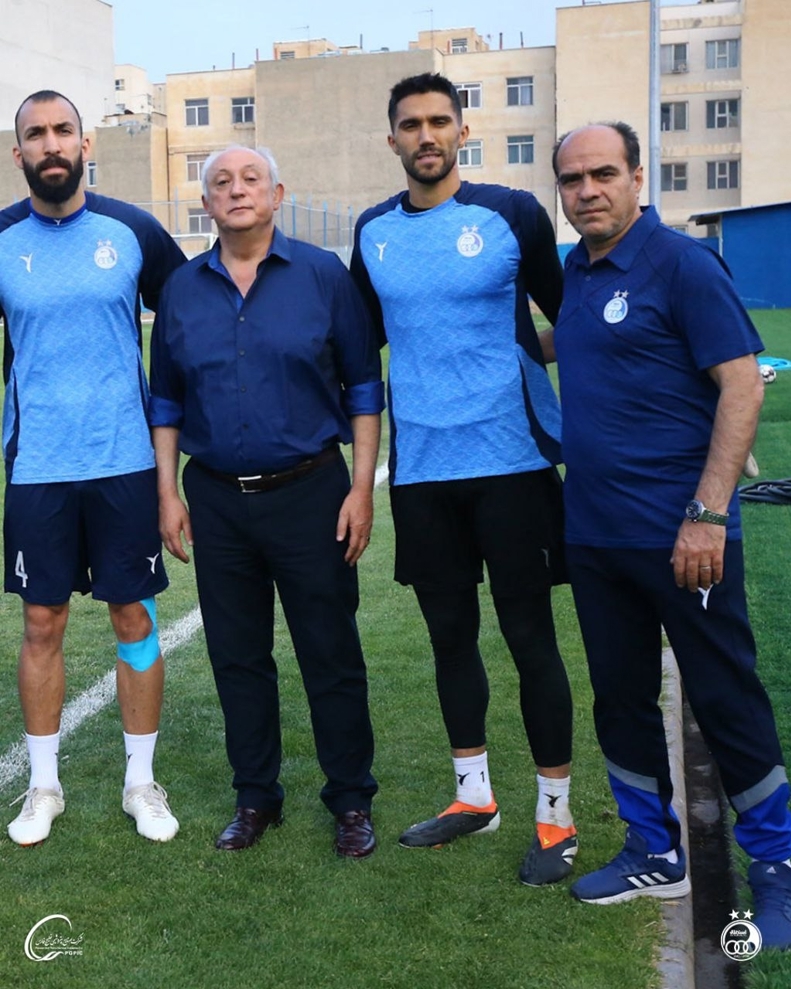 ۲ آبی محبوب در تمرین امروز استقلال