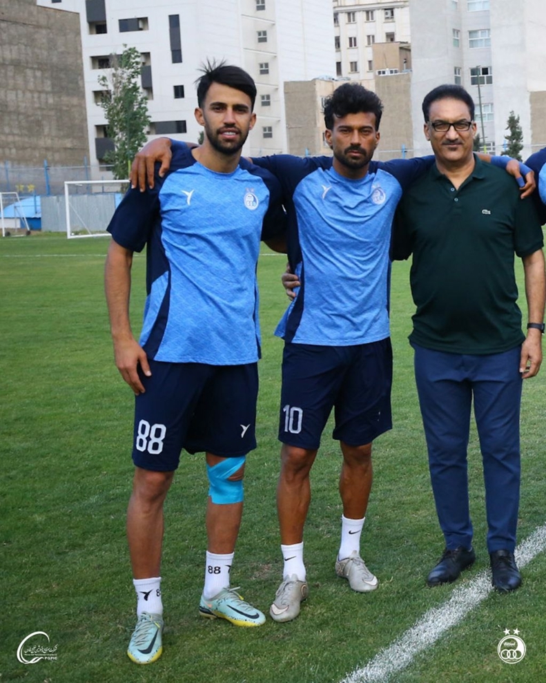۲ آبی محبوب در تمرین امروز استقلال