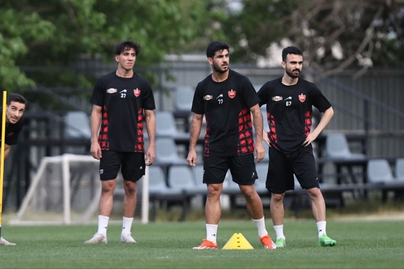 تمرین سخت و تاکتیکی پرسپولیس برای بازی با مس