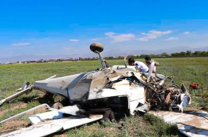 فوت خلبان قزوینی پس از سقوط هواپیما