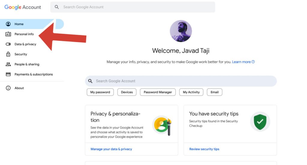 آموزش تغییر شماره جیمیل: راهنمای کامل برای کامپیوتر و گوشی آموزش تغییر شماره جیمیل: راهنمای کامل برای کامپیوتر و گوشی
