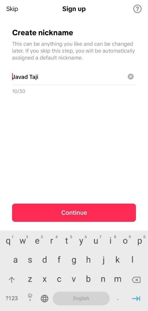 ساخت حساب تیک تاک با ایمیل ساخت حساب تیک تاک با ایمیل