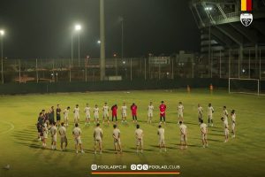 تمرین فولاد به یاد جانباختگان حادثه بندرعباس