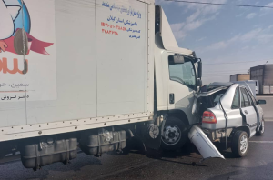 تصادف مرگبار در حرکت دنده عقب پراید