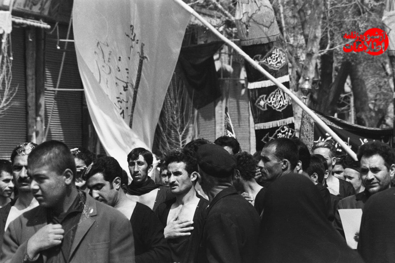 عکس‌های تاریخی از عزاداری عاشورا در پاچنار تهران، سال ۱۳۴۸