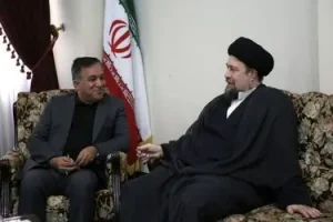 دیدار سرپرست باشگاه استقلال با سید حسن خمینی پس از مراسم یادبود کارگرجم