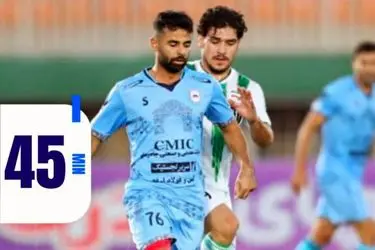تساوی یک بر یک چادرملو و خیبر در نیمه نخست