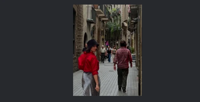 اسپانیا گردی دنیز دانش صمدی بازیگر سریال تاسیان+ عکس