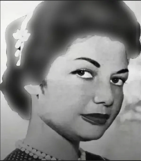 عکسی زیرخاکی از زیبایی حیرت انگیز نادره خیرآبادی در اوایل ازدواج