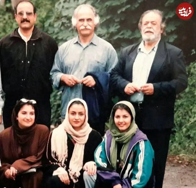 یک قاب ماندگار از محمدعلی کشاورز در کنار مریلا زارعی و آناهیتا همتی