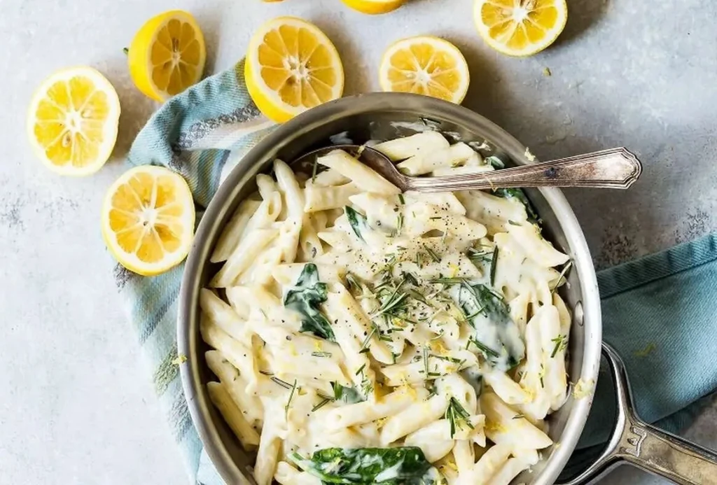 دستور پخت آسانِ پاستا مرغ و لیمو