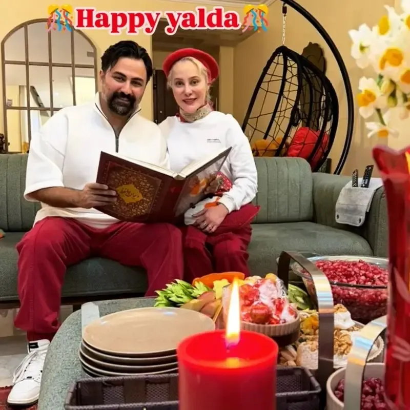 اولین یلدای دونفره آرام جعفری و همسرش اولین یلدای دونفره آرام جعفری و همسرش