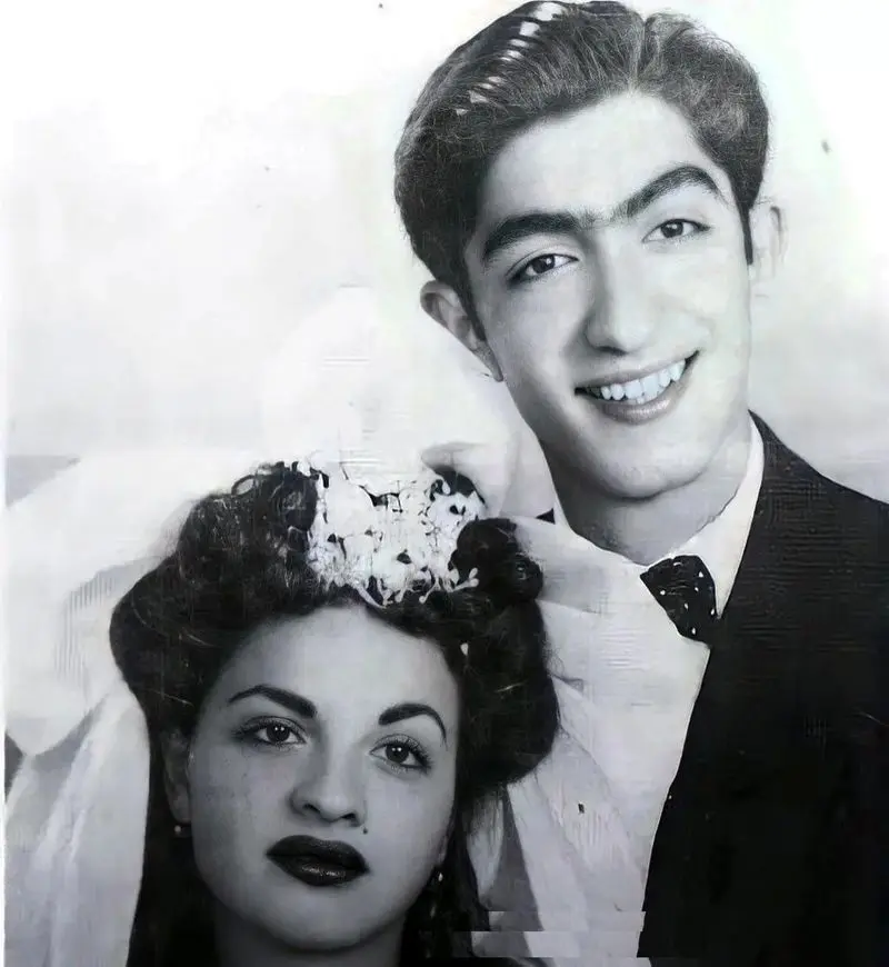 &laquo;عزت الله و مینا انتظامی&raquo; در مراسم عروسی شان؛ سال ۱۳۲۴