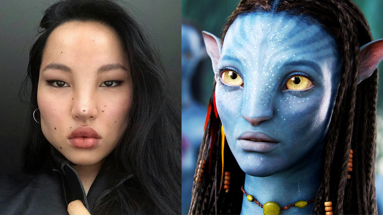 تصاویر شگفت آور؛ مدل زن زیبا دقیقا شبیه موجودات فیلم “آواتار” است!