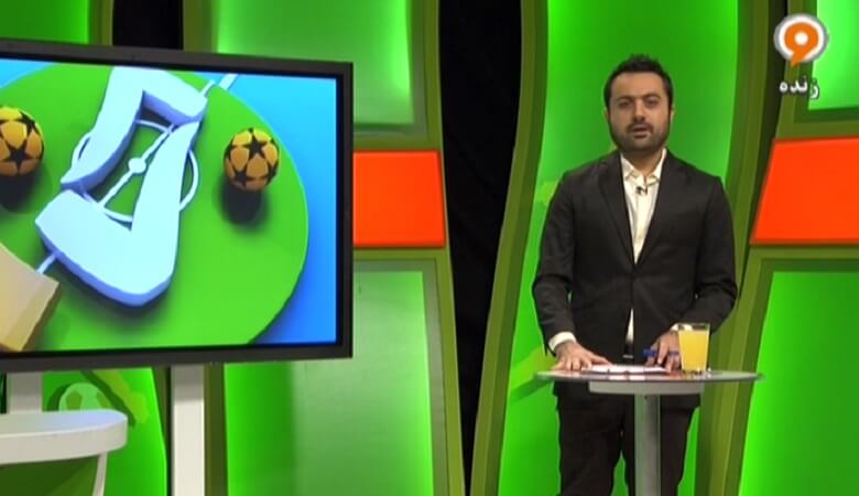 ویدئو/ ببینید چگونه میز برنامه زنده شبکه ورزش از وسط نصف شد!