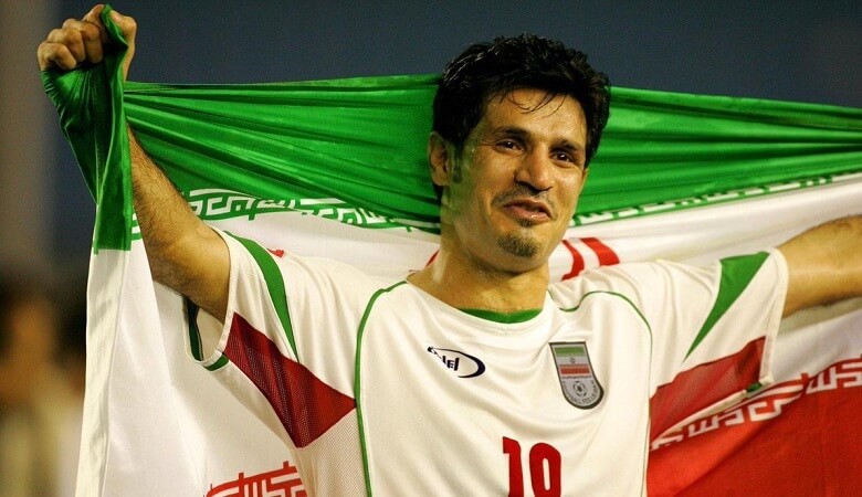 عکس/ علی دایی در کنار بلندترین مرد ایران!