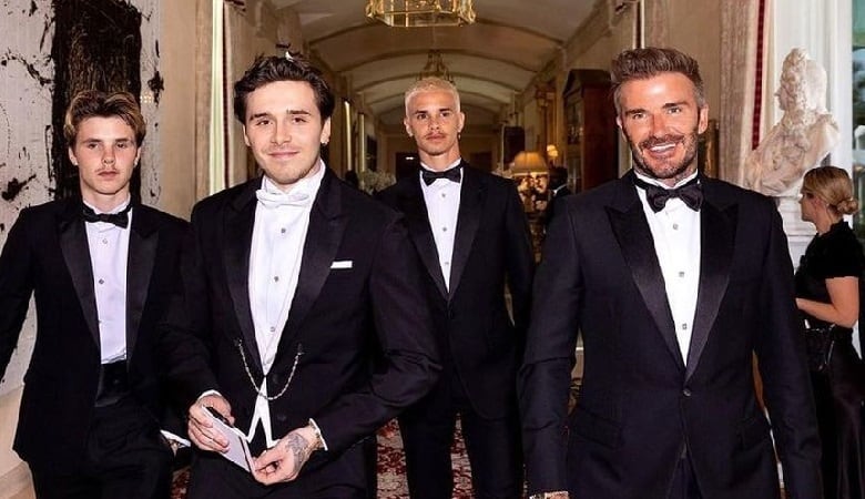 تصاویر/ دیوید بکام با هدیه ویژه‌اش برای پسر و عروسش سنگ تمام گذاشت!