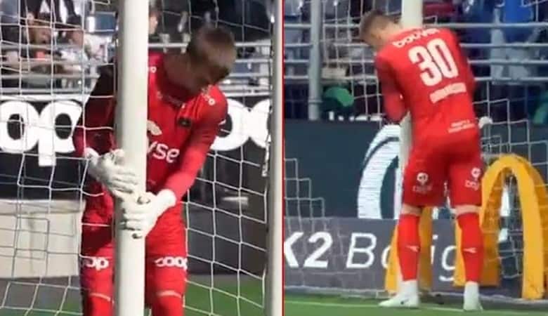 ویدئو/ حرکت غیر اخلاقی یک فوتبالیست که لو رفت!