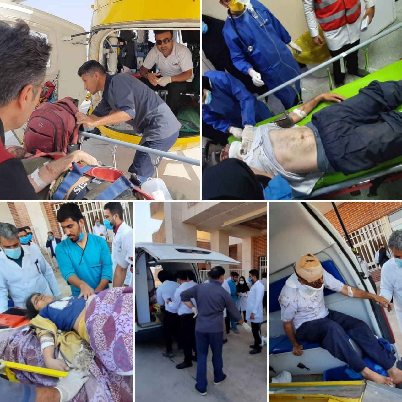 عکسهایی تلخ از مصدومان حادثه قطار مشهد- یزد