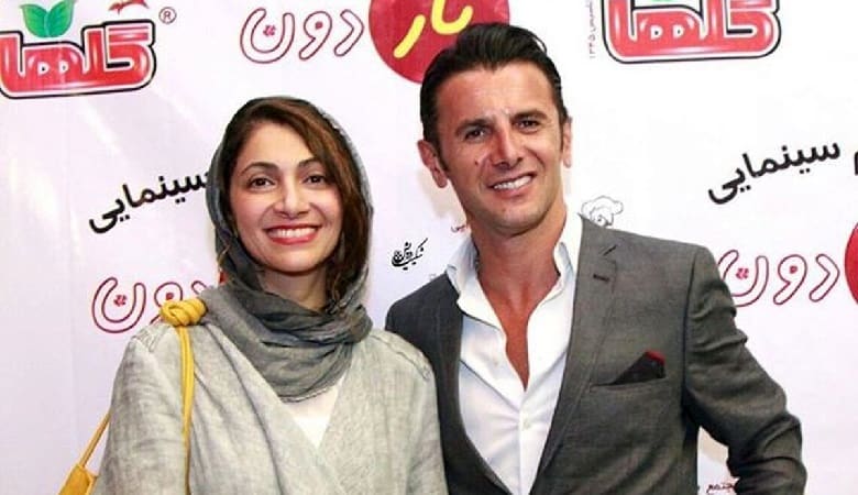 عکس دوستانه و صمیمی امین حیایی و نیلوفر خوش خلق در کنار هم