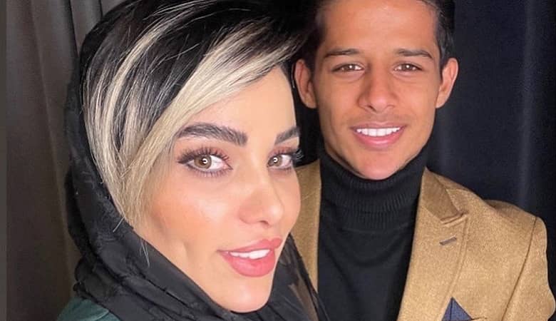 عکس/ قربان صدقه رفتن مهدی قائدی برای همسرش!