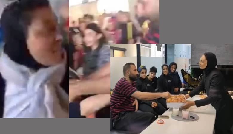 عکس/ خواهران منصوریان پس از بزن‌بزن با مرد خشمگین با او آشتی کردند!