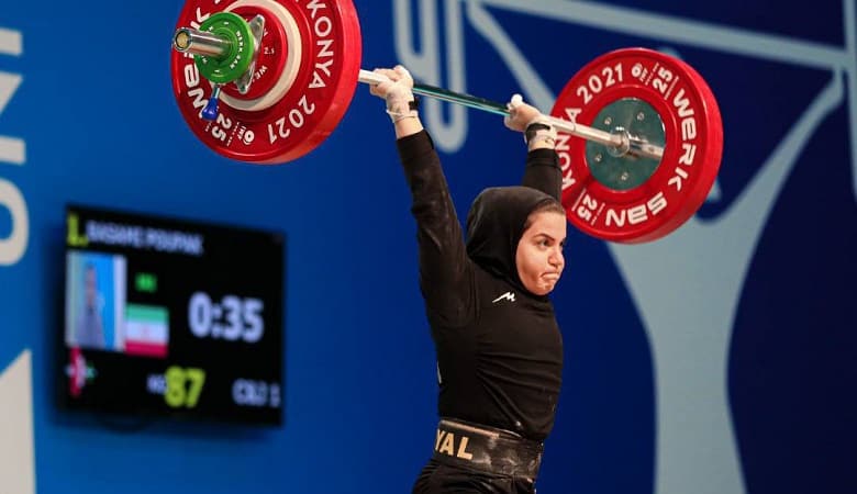 عکس/ راهکار بانوی وزنه بردار برای کاهش وزن؛ کوتاه کردن مو!