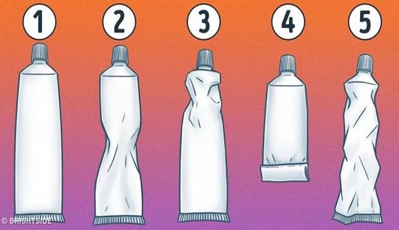 فاش شدن شخصیت افراد از مدل فشار دادن خمیر دندان