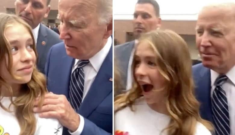 ویدئو/ دختر جوان از پیشنهاد جو بایدن شوکه شد!
