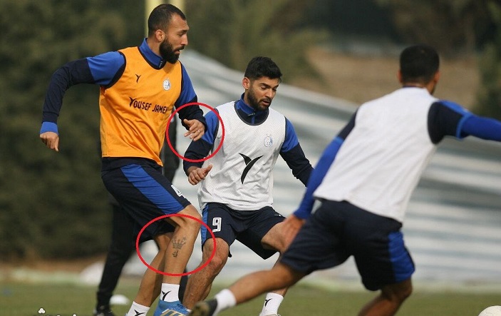 تتوی روی پای “آقای فوتبالیست” هنگام تمرین لو رفت/ عکس